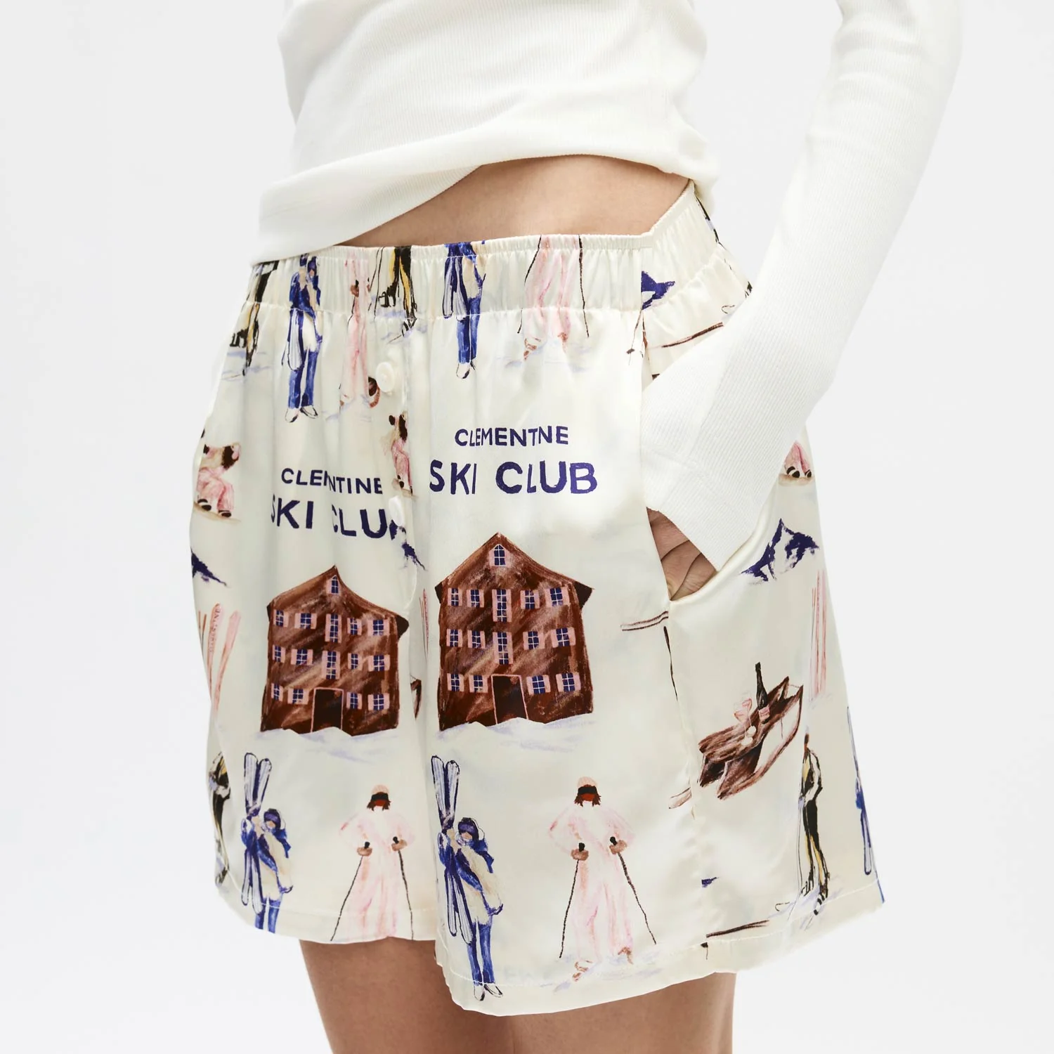 Ski Club Silk Boxer Shorts - Image 3