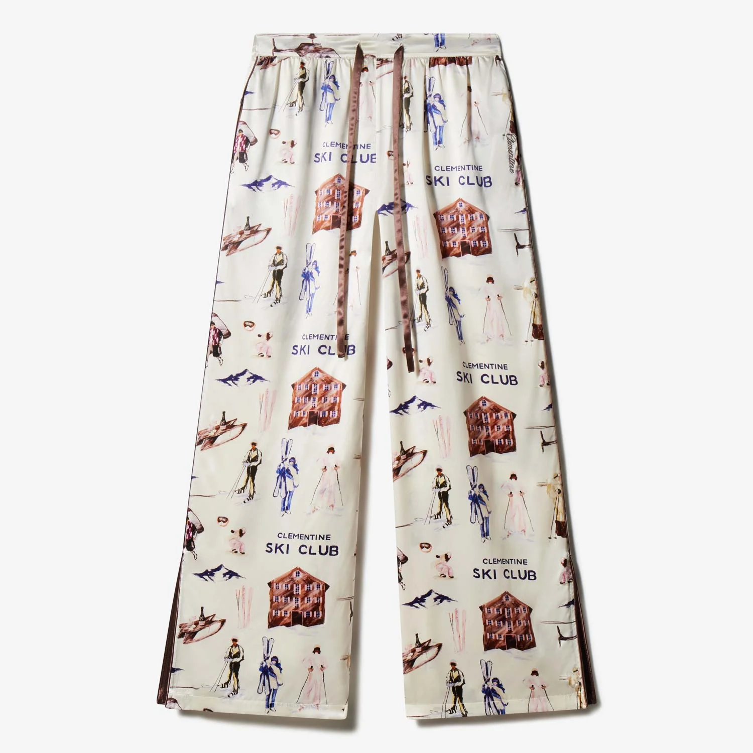 Ski Club Silk Long Pajama Set - Image 16