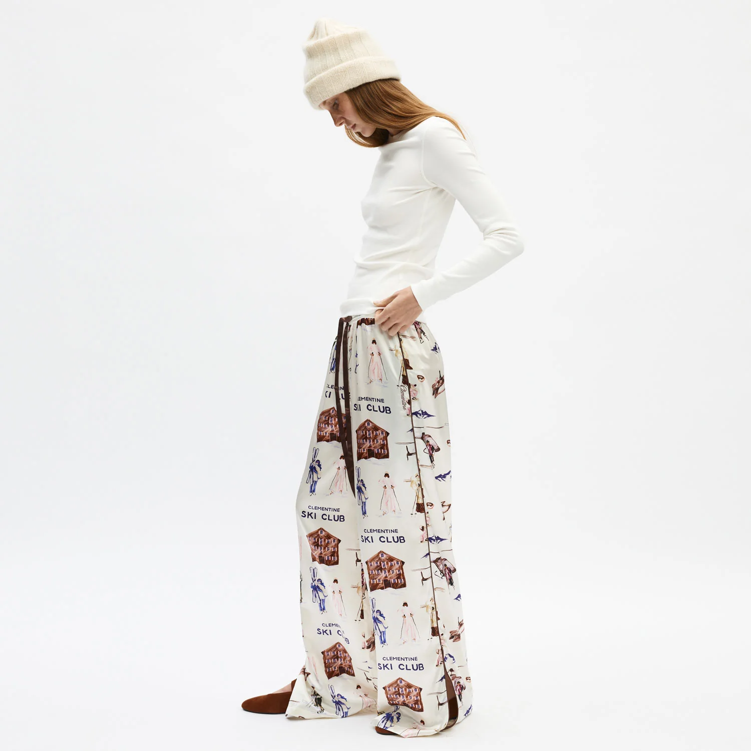 Ski Club Silk Long Pajama Set - Image 9