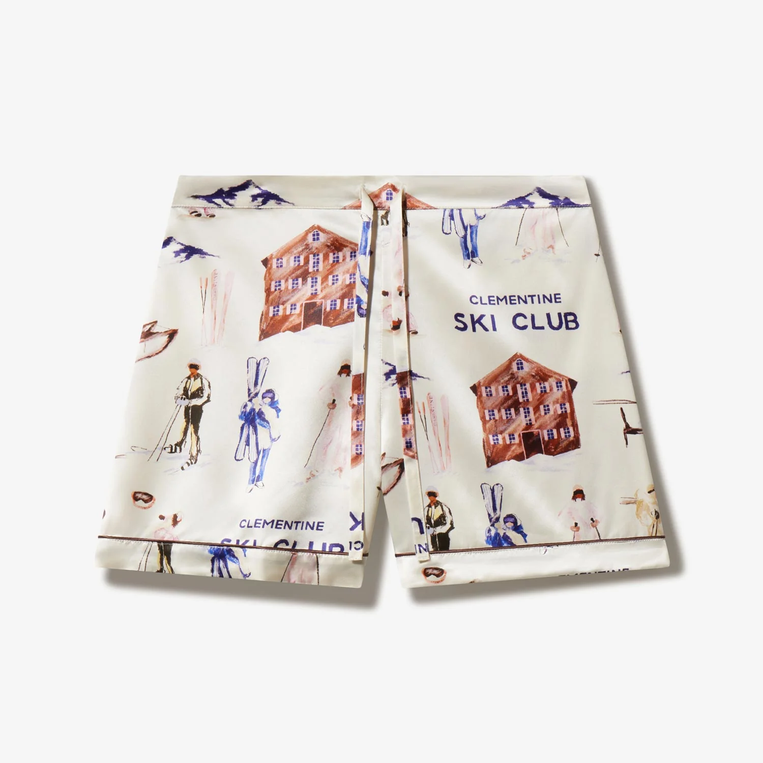 Ski Club Silk Short Pajama Set - Image 12