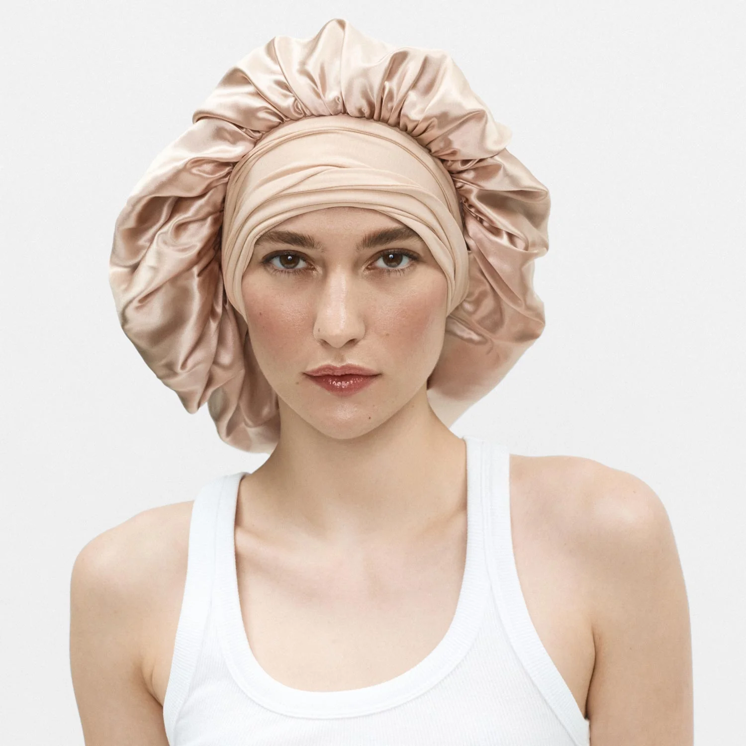 XL Hair Bonnet Organic Silk - Image 3