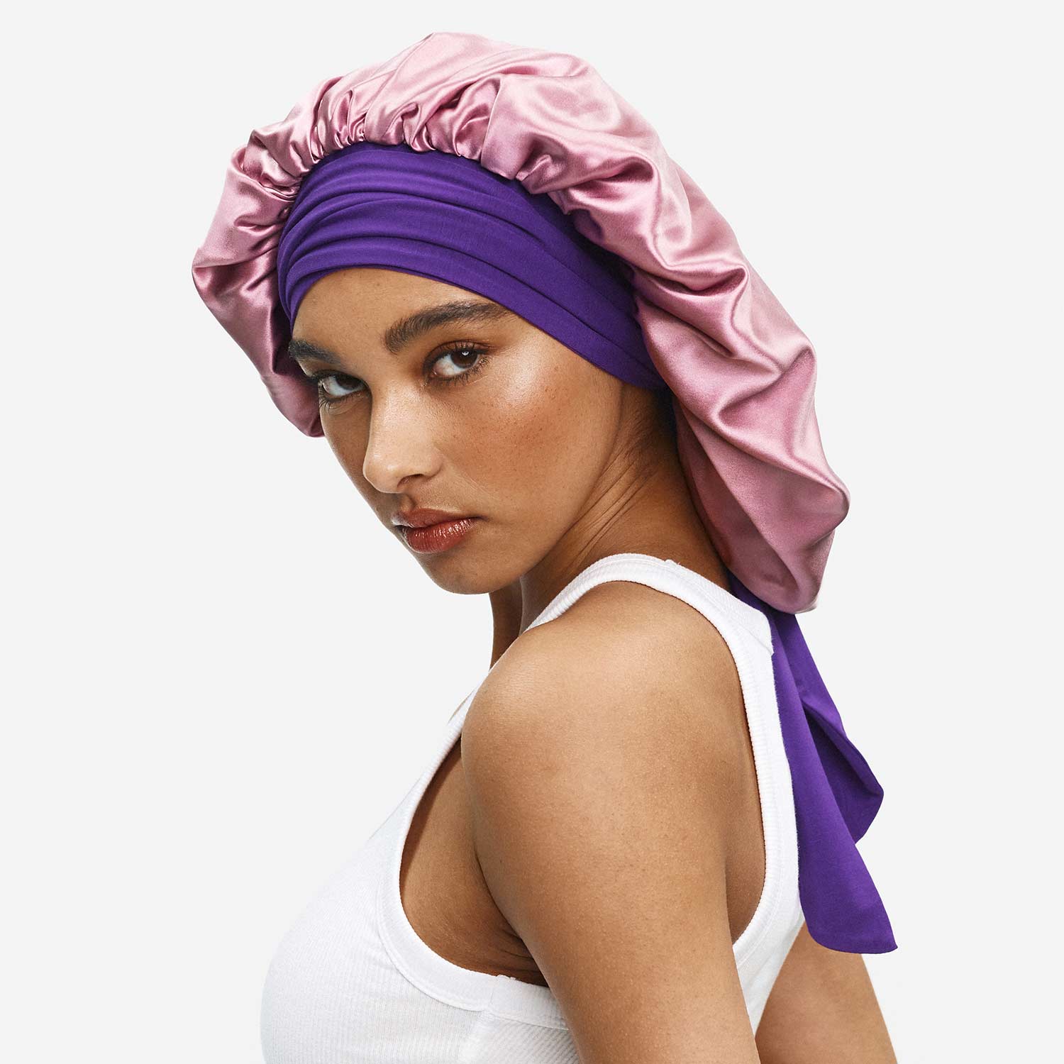 XL Hair Bonnet Organic Silk - Image 30