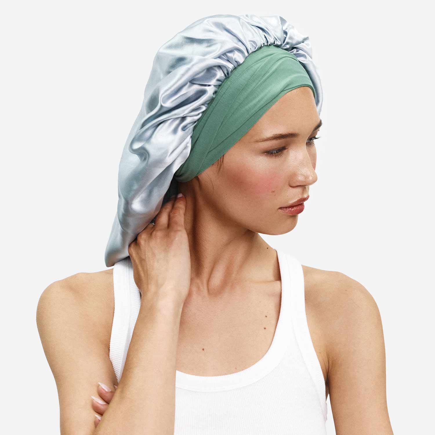 XL Hair Bonnet Organic Silk - Image 40