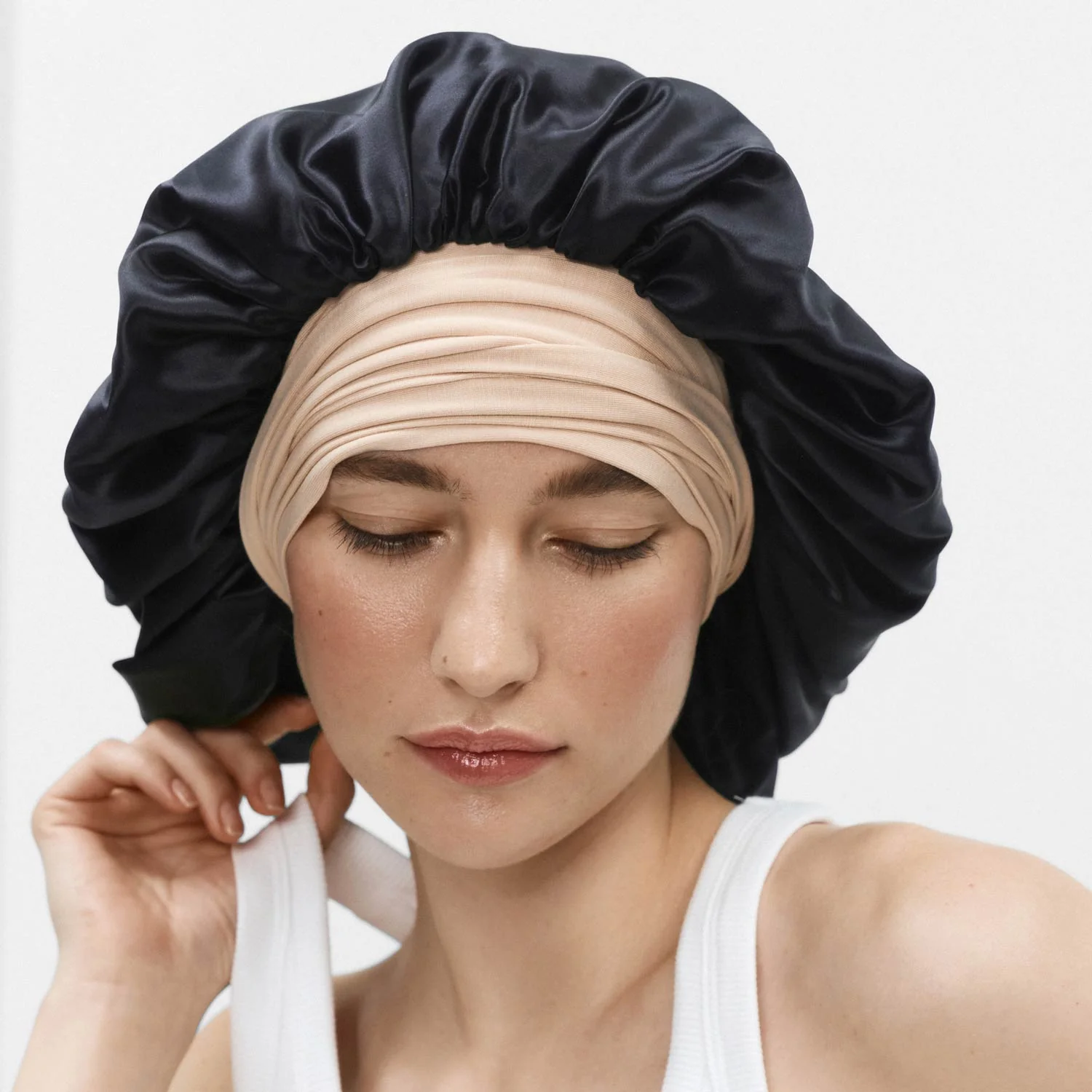 XL Hair Bonnet Organic Silk - Image 5