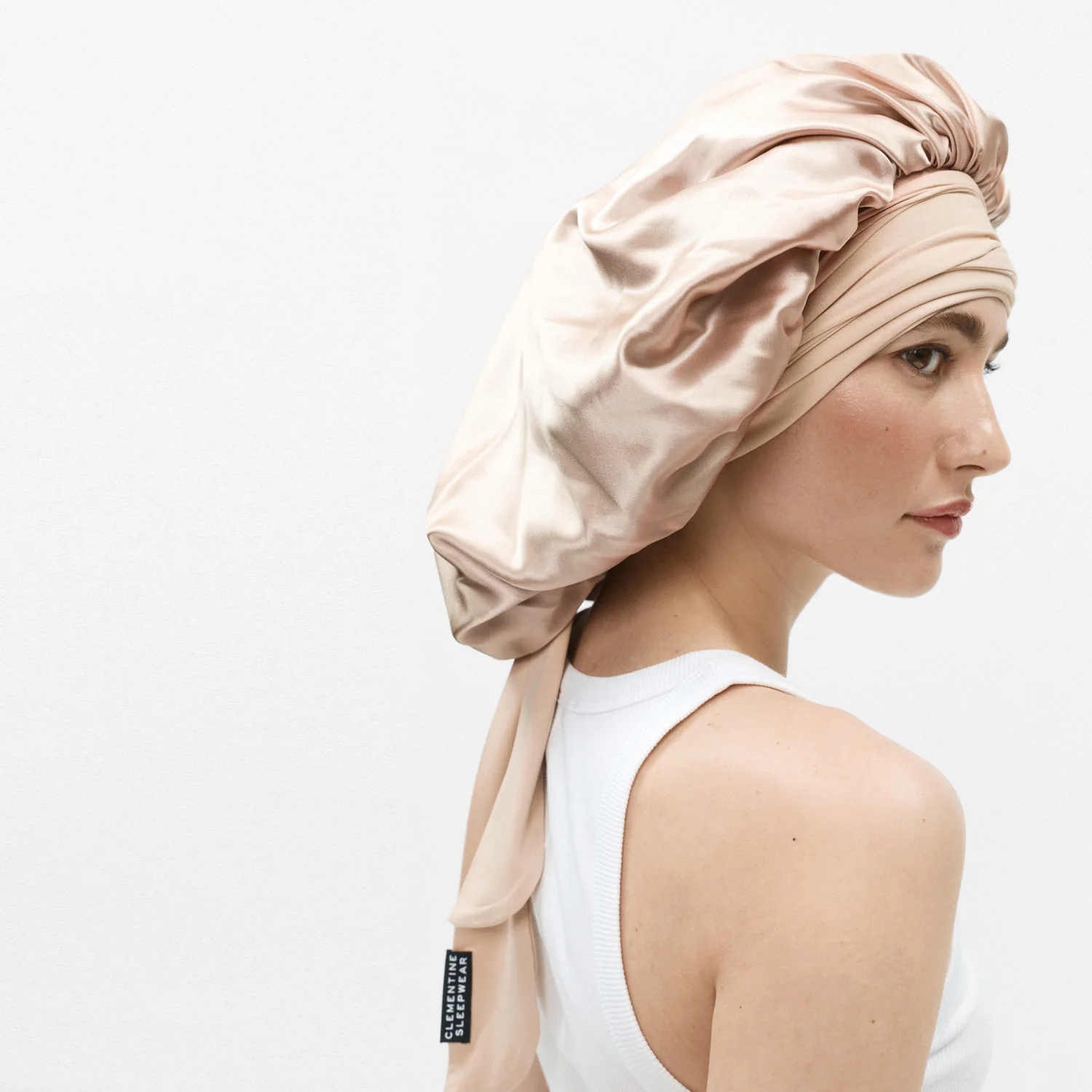 XL Hair Bonnet Organic Silk - Image 7
