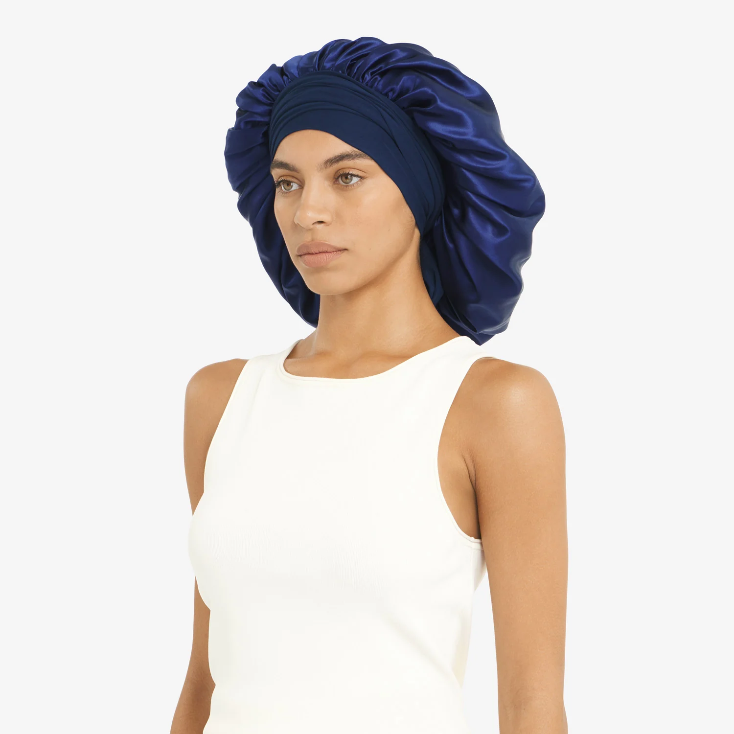 XL Hair Bonnet Organic Silver Ion Silk - Image 3