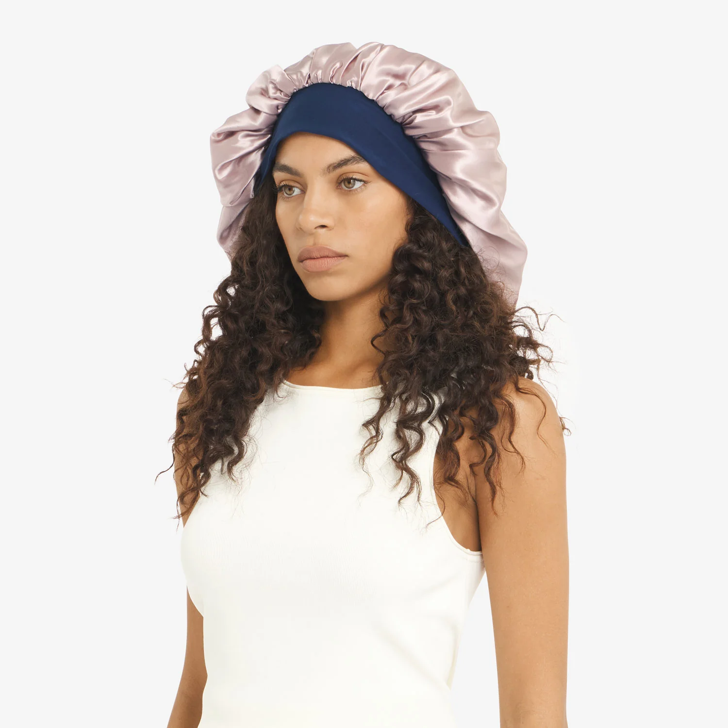 XL Hair Bonnet Organic Silver Ion Silk - Image 4